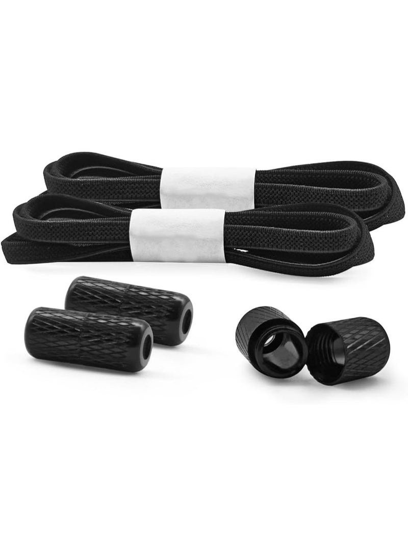 2 Pairs Elastic No Tie Shoe Laces for Adults and Kids Shoes, Tieless Flat Shoelaces for Sneakers - Image 5